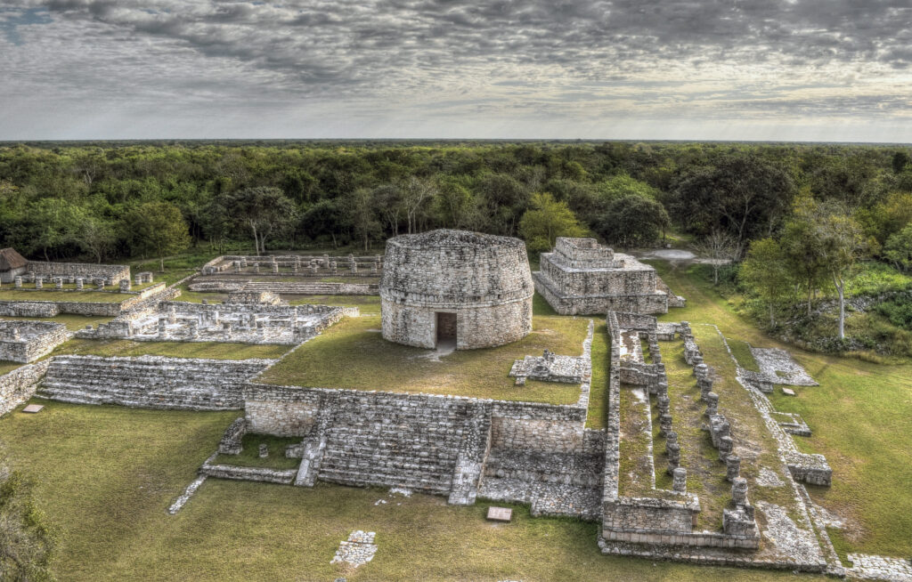 Ruinas de Mayapán, la última capital maya, en Yucatán, México.