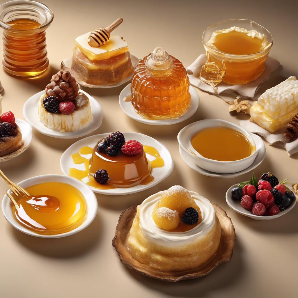 Postres con miel de abeja melipona.