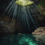 Cómo es la experiencia de nadar en un cenote.