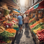 Cómo es la rutina de compras en los mercados locales.